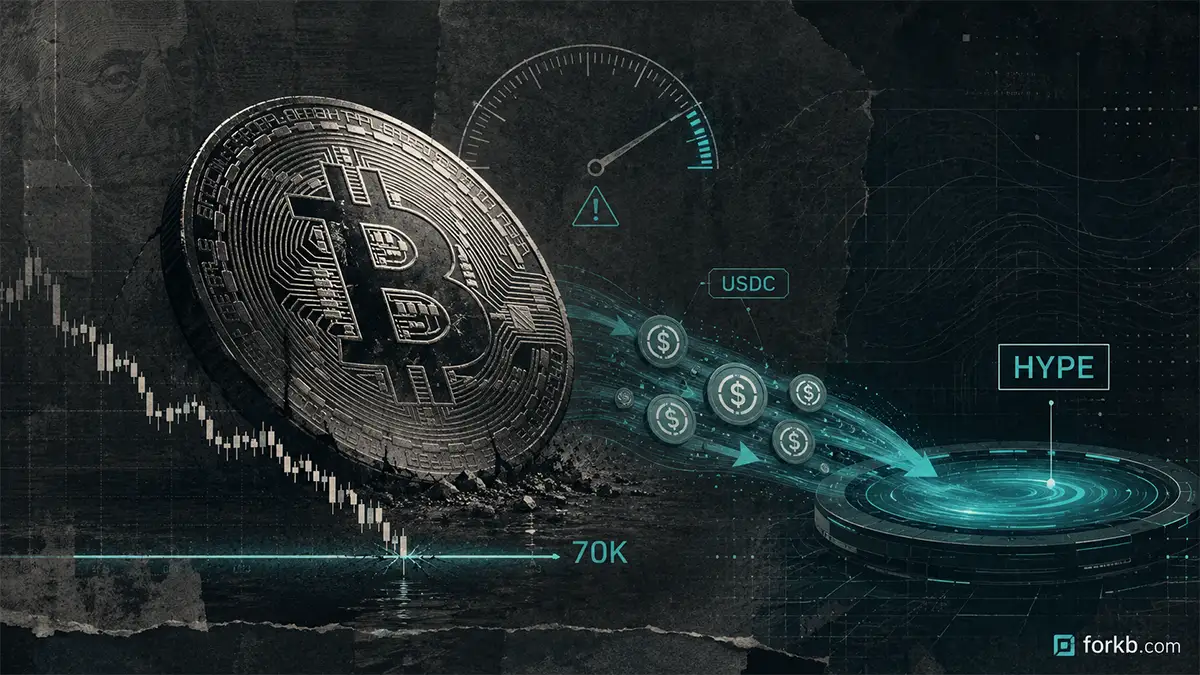 Bitcoin $70 000 Hyperliquid