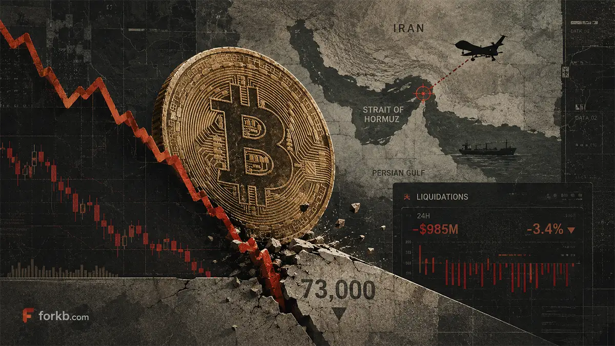 Bitcoin упал ниже $73 000