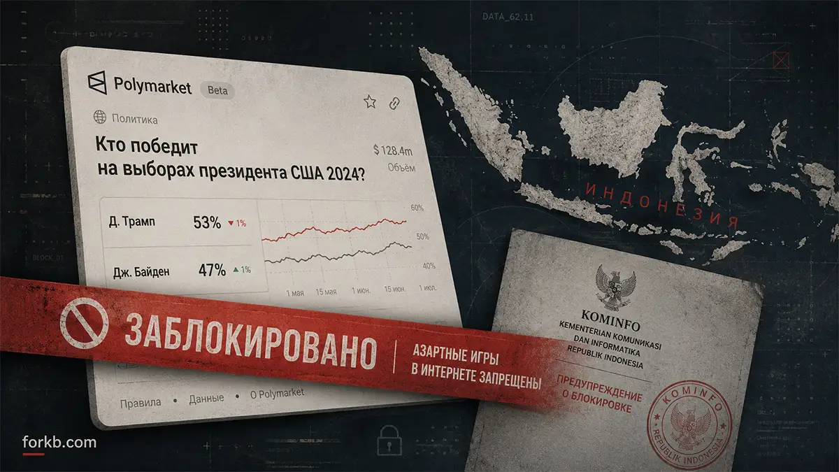 Индонезия заблокировала Polymarket