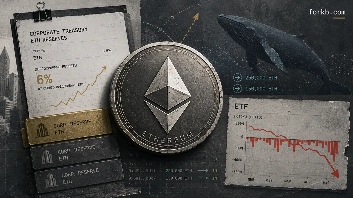 корпоративные резервы Ethereum