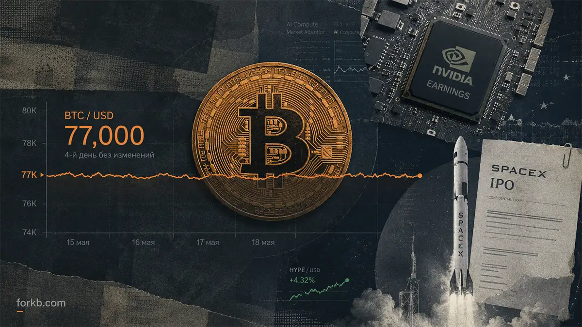 биткоин $77 000