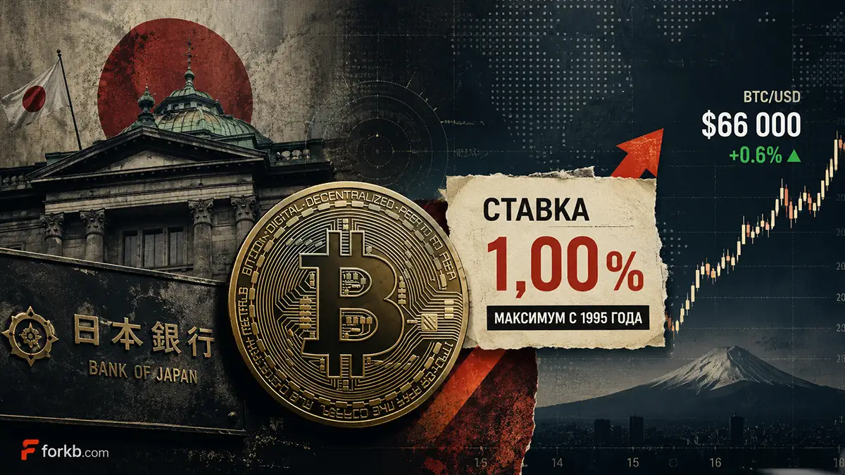 Bitcoin вырос после повышения ставки Банком Японии