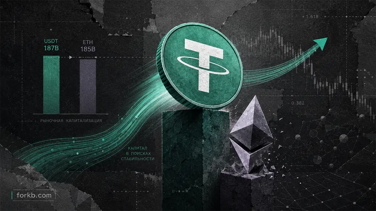 USDT обошёл Ethereum по капитализации