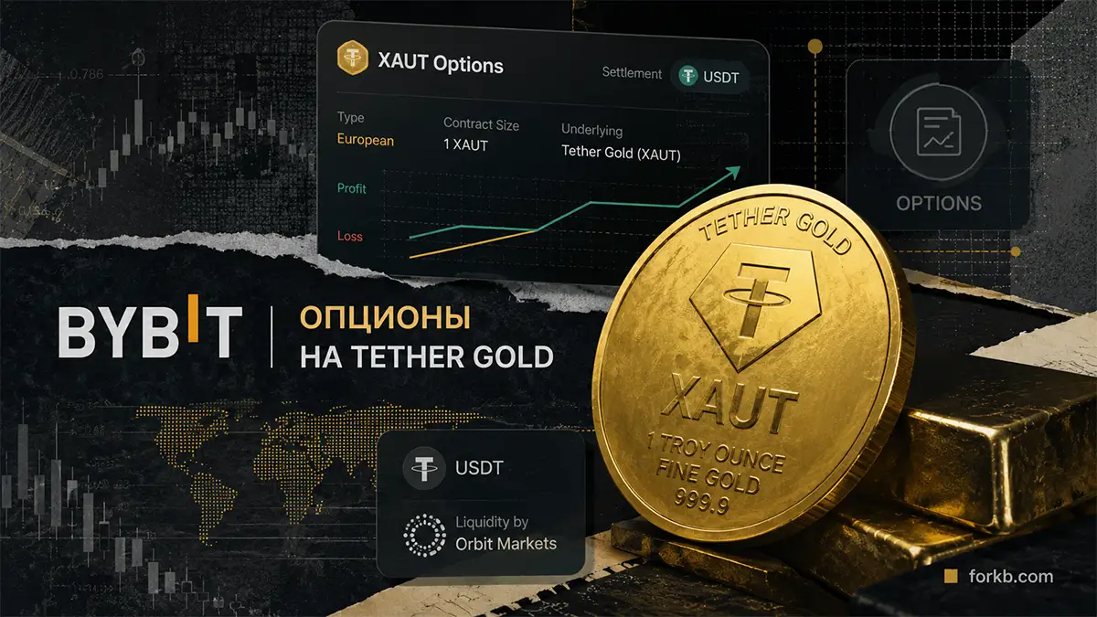 Bybit запустила опционы на Tether Gold