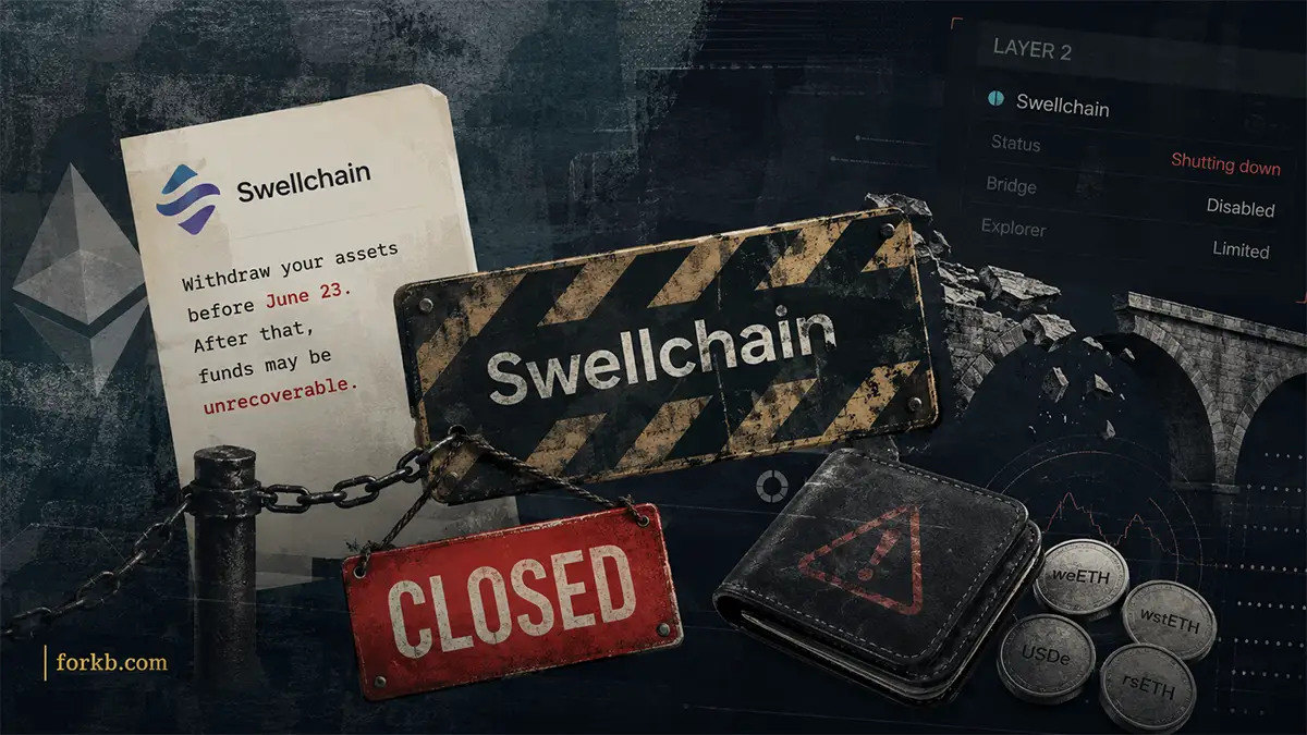 закрытие Swellchain