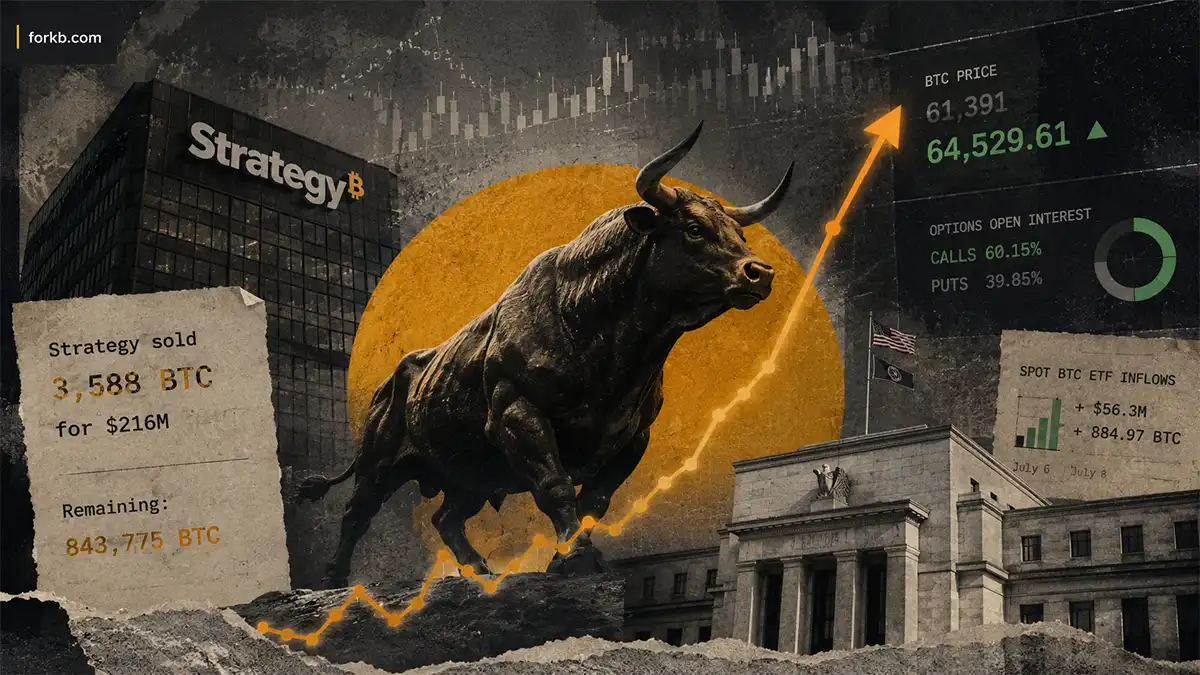 Bitcoin восстановился до $64 000