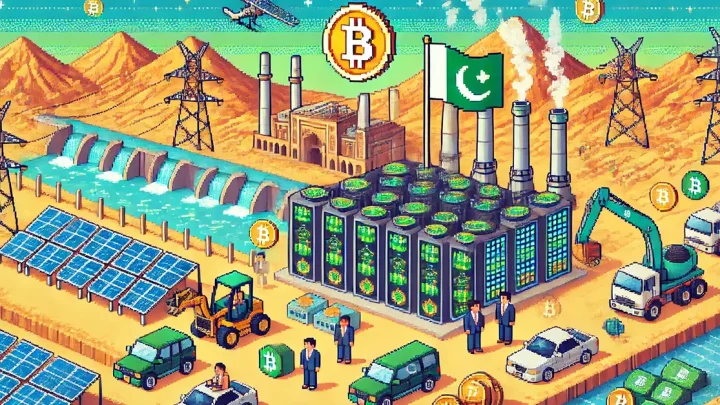Пакистан добывает биткоины